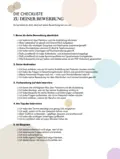 Checkliste Bewerbungstipps Ausbildung Fielmann
